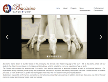 Tablet Screenshot of bravissimodancestudio.com